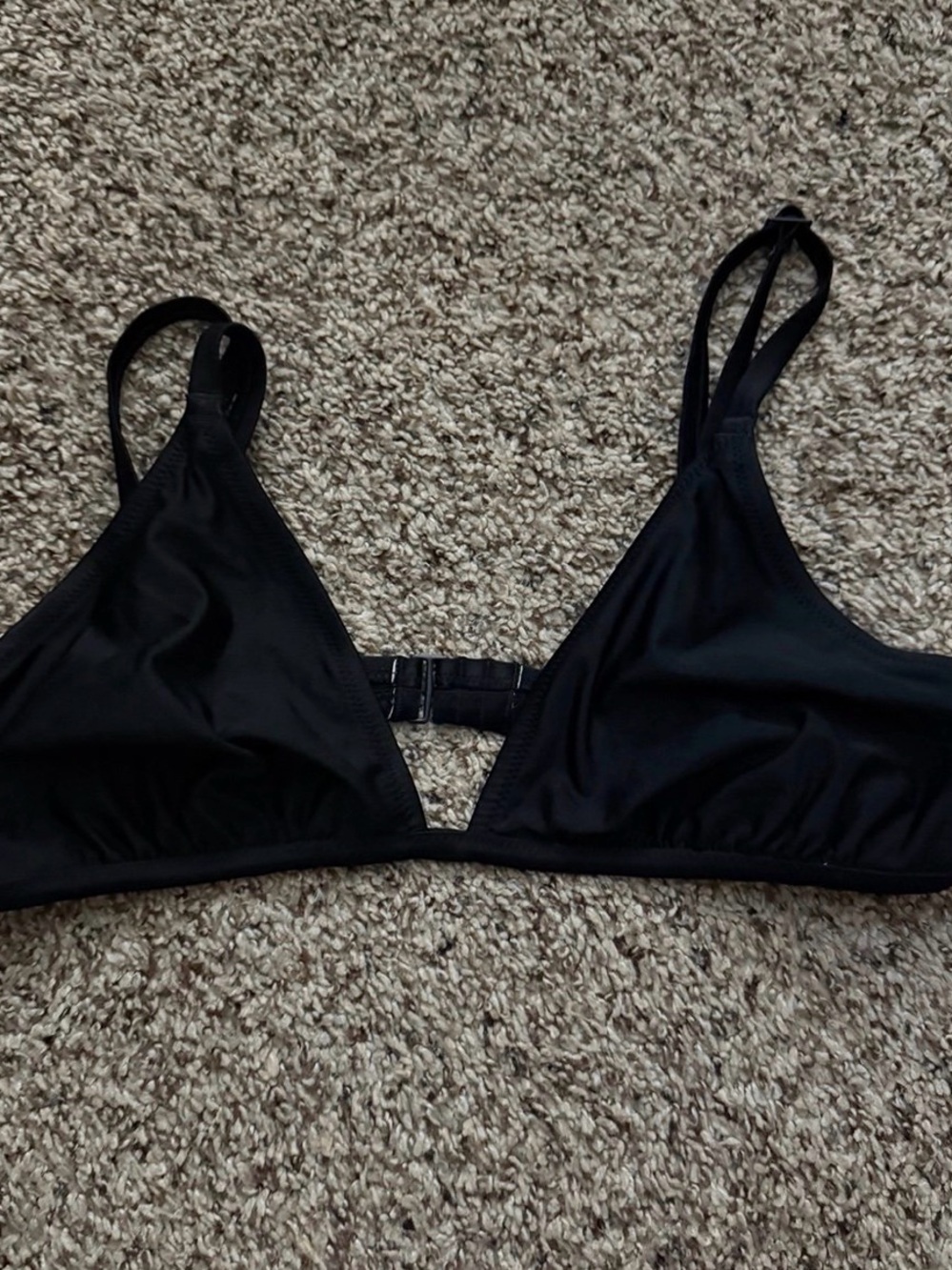 Black Triangle Swim top. Aerie.
